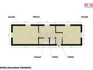 Pronájem kanceláře, Plzeň - Severní Předměstí, Karlovarská, 56 m2