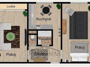 Prodej bytu 2+1, Chomutov, Holešická, 61 m2