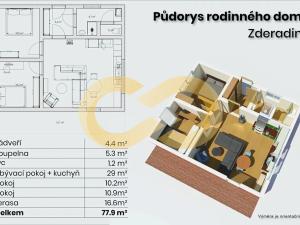 Prodej rodinného domu, Kácov, 90 m2