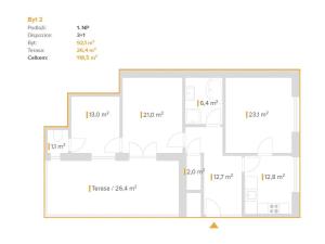 Prodej bytu 3+1, Nová Ves, 92 m2