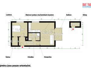 Prodej bytu 2+kk, Plzeň - Černice, Střední cesta, 54 m2