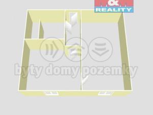 Pronájem bytu 1+1, Cheb, Dvořákova, 40 m2