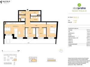 Prodej bytu 4+kk, Pardubice, Nová Tesla, 90 m2