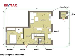 Prodej bytu 2+1, Kaznějov, Poštovní, 48 m2