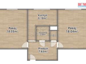 Prodej bytu 2+1, Chomutov, Skalková, 51 m2