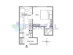Pronájem bytu 2+kk, Rokycany, Havlíčkova, 32 m2