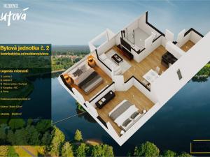 Prodej bytu 3+kk, Chlum u Třeboně - Lutová, 60 m2