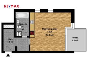 Prodej bytu 1+kk, Velký Osek, U hřiště, 39 m2