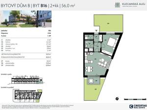 Prodej bytu 2+kk, Klecany, Topolová, 56 m2