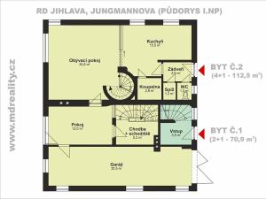 Prodej vícegeneračního domu, Jihlava, Jungmannova, 236 m2