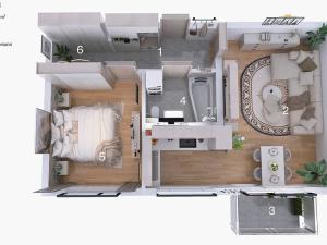 Pronájem bytu 2+kk, Brno, Křepelčí, 55 m2