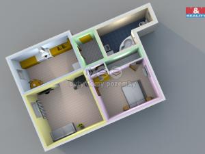 Pronájem bytu 2+1, Čáslav - Čáslav-Nové Město, B. Smetany, 58 m2