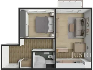 Prodej bytu 2+kk, Písek, K Háječku, 43 m2