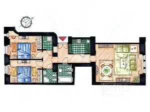 Pronájem bytu 3+1, Praha - Nové Město, Na Zderaze, 80 m2
