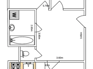 Pronájem bytu 3+kk, Praha - Kunratice, V Zeleném údolí, 73 m2