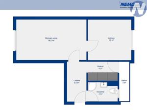 Prodej bytu 2+1, Písek, Budějovická, 62 m2