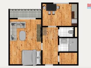 Pronájem bytu 1+1, Rychnov nad Kněžnou, Mírová, 40 m2