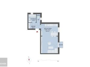 Prodej bytu 1+kk, Praha, 38 m2