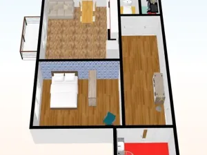 Pronájem bytu 2+kk, Praha - Vinohrady, náměstí Jiřího z Lobkovic, 52 m2