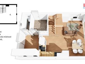 Prodej bytu 3+kk, Černá v Pošumaví - Bližná, 83 m2