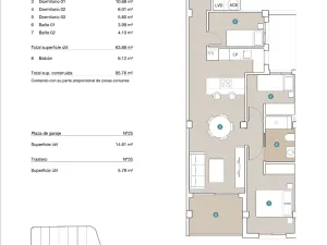 Prodej atypického bytu, Jacarilla, Španělsko, 74 m2