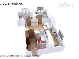 Pronájem bytu 3+1, Šumperk, 8. května, 60 m2