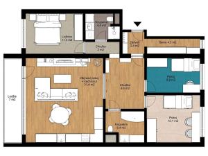 Prodej bytu 4+kk, Praha - Stodůlky, Lýskova, 98 m2