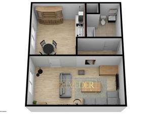 Pronájem bytu 1+1, Bílina, Sídliště Za Chlumem, 36 m2