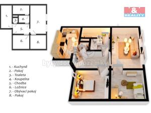 Prodej bytu 4+kk, Brázdim - Starý Brázdim, 71 m2