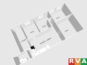 Prodej bytu 4+1, Stříbro, Nerudova, 88 m2