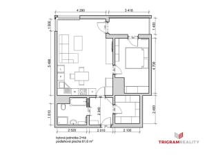 Prodej bytu 2+kk, Hradec Králové - Třebeš, Svatojánská, 62 m2