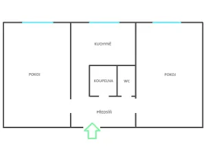 Pronájem bytu 2+1, Ostrava, Výškovická, 56 m2