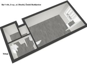 Pronájem bytu 1+kk, České Budějovice, Dlouhá, 37 m2