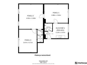 Pronájem bytu 3+1, Košťany, Smetanova, 83 m2