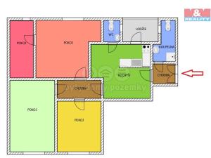 Pronájem bytu 4+1, Čáslav - Čáslav-Nové Město, Husova, 98 m2