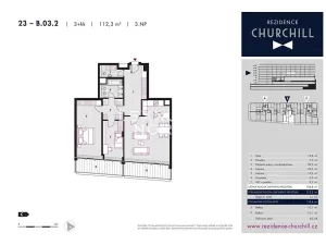 Pronájem bytu 3+kk, Praha - Vinohrady, Dudova, 112 m2