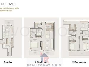 Prodej bytu 2+kk, Dubaj, Spojené arabské emiráty, 60 m2