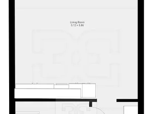 Pronájem bytu 1+kk, Praha - Smíchov, Toyen, 42 m2