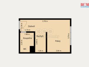 Pronájem bytu 1+kk, Aš, Dobrovského, 19 m2
