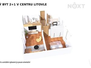 Pronájem bytu 2+1, Litovel, Mlýnská, 55 m2