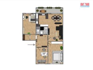 Prodej bytu 4+1, Litvínov - Janov, Luční, 83 m2