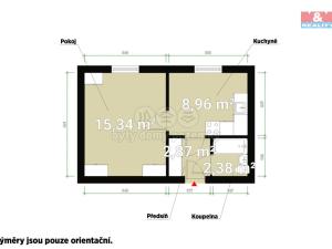 Pronájem bytu 1+1, Plzeň, Rychtaříkova, 31 m2