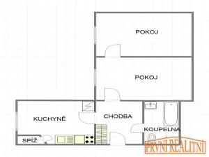 Prodej bytu 2+1, Veselí nad Moravou, Rumunská, 58 m2