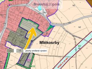 Prodej komerčního pozemku, Mlékosrby, 1205 m2