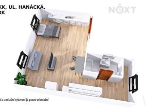 Pronájem bytu 1+kk, Šumperk, Hanácká, 45 m2