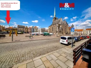 Pronájem kanceláře, Plzeň - Vnitřní Město, Prešovská, 88 m2
