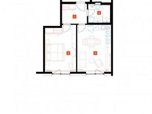 Pronájem bytu 2+kk, Praha - Stodůlky, Mukařovského, 50 m2