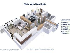 Pronájem bytu 3+kk, Havlíčkův Brod, Na Spravedlnosti, 82 m2
