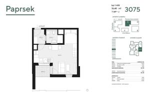 Pronájem bytu 1+kk, Praha - Stodůlky, Hábova, 40 m2