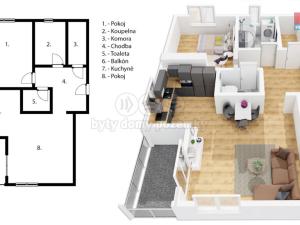 Prodej bytu 2+kk, Velké Pavlovice, Růžová, 68 m2